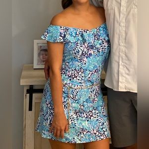 Lily Pulitzer Off the Shoulder Romper